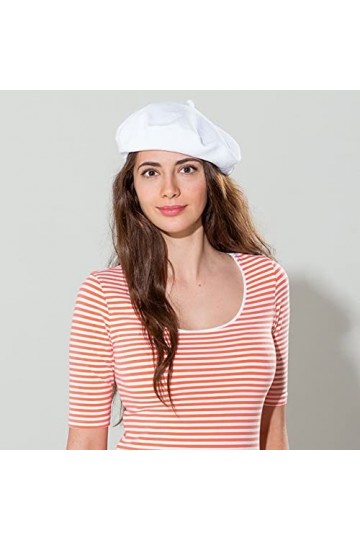 Lipodo Beret Basque Biskaya en Coton Taille Unique - Beige 