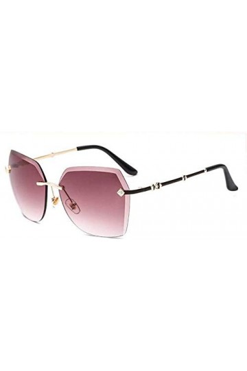 NIUASH Lunettes de Soleil polarisées Lunettes de Soleil Femme Big Frame Lunettes de Soleil sans Monture Accessoires de Lunett