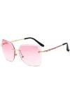 NIUASH Lunettes de Soleil polarisées Lunettes de Soleil Femme Big Frame Lunettes de Soleil sans Monture Accessoires de Lunett
