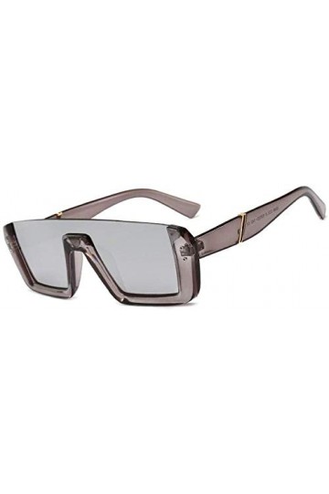 NIUASH Lunettes de Soleil polarisées Demi-Monture Lunettes de Soleil Femmes rétro carré Lunettes de Soleil Femme Noir dégradé