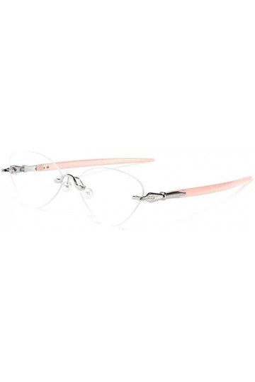 NIUASH Lunettes de Soleil polarisées Petit Cadre sans Monture Lunettes de Soleil œil de Chat lentille Rouge Femmes Triangle N