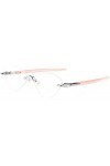 NIUASH Lunettes de Soleil polarisées Petit Cadre sans Monture Lunettes de Soleil œil de Chat lentille Rouge Femmes Triangle N