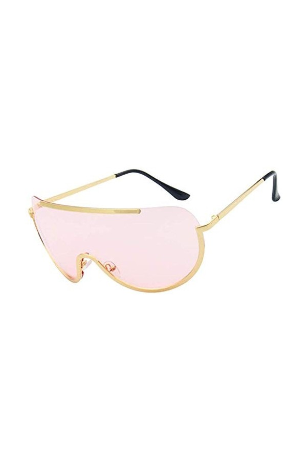 NIUASH Lunettes de Soleil polarisées Lunettes de Soleil surdimensionnées Semi-sans Monture Femmes Lunettes de Soleil dégradée