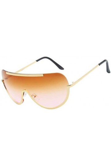 NIUASH Lunettes de Soleil polarisées Lunettes de Soleil surdimensionnées Semi-sans Monture Femmes Lunettes de Soleil dégradée