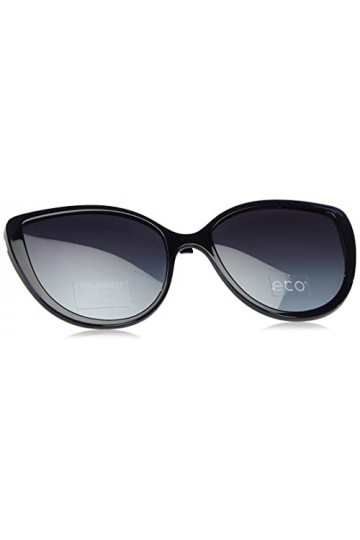 MODO & ECO Ivy Clip on Lunettes de Soleil, Noir/Or, 53 Femme