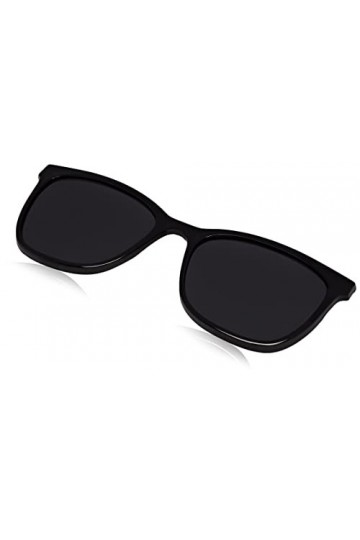 MODO & ECO Primrose Clip on Lunettes de Soleil, Noir/Or Rose, 53 Femme