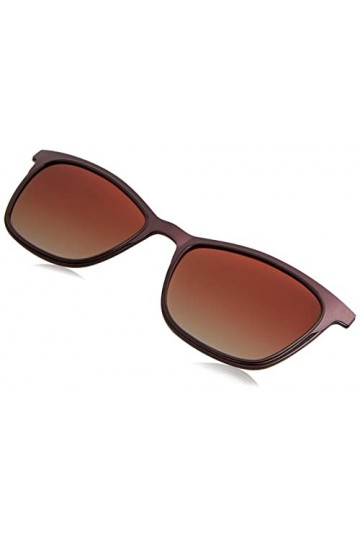 MODO & ECO Denali Clip on Lunettes de Soleil, Gradient de Tortue Rouge foncé, 52 Femme