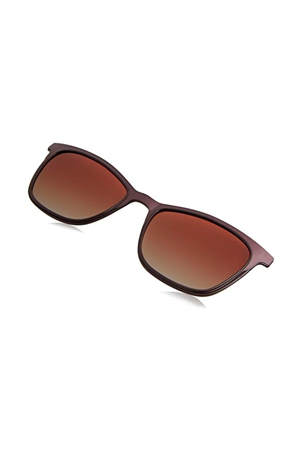 MODO & ECO Denali Clip on Lunettes de Soleil, Gradient de Tortue Rouge foncé, 52 Femme