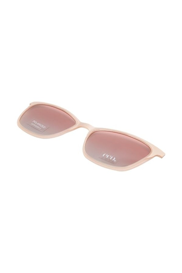 MODO & ECO Denali Clip on Lunettes de Soleil, Gradient de Tortue Rouge foncé, 52 Femme
