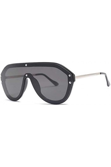 NIUASH Lunettes de Soleil polarisées Lunettes de Soleil surdimensionnées à lentilles conjointes Femmes Grand Cadre Lunettes d