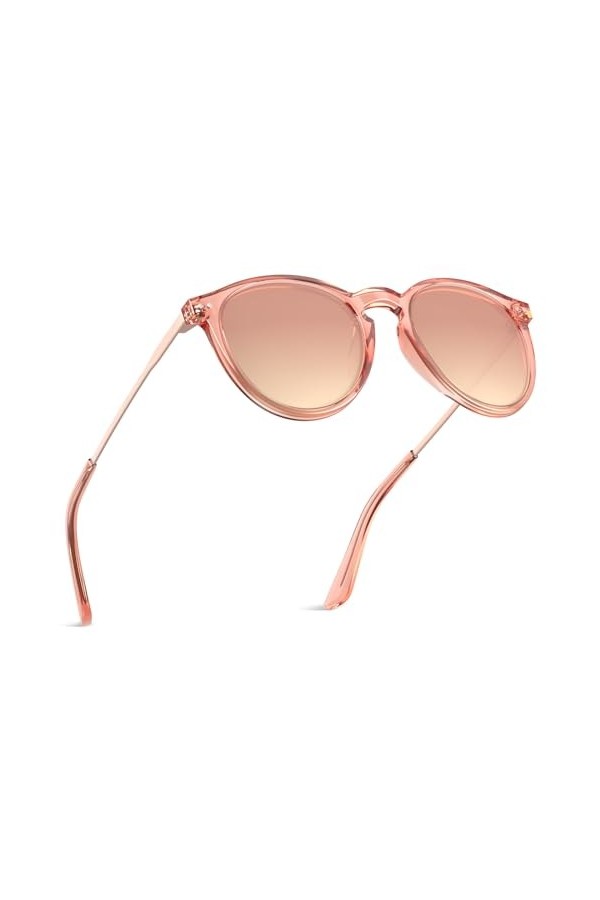 Carfia Lunettes de Soleil Polarisées Élégante Pour Hommes et Femmes Protection UV Légère Lunettes Rondes