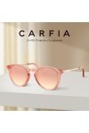 Carfia Lunettes de Soleil Polarisées Élégante Pour Hommes et Femmes Protection UV Légère Lunettes Rondes