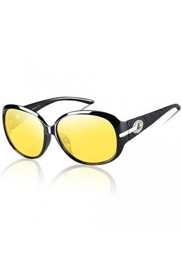 DUCO 6214Y Lunettes de nuit ovales élégantes pour femme - Noir -