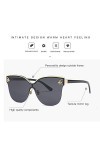 YIERJIU Lunettes Mode Lunettes De Soleil Oeil De Chat Femmes Nouvelle Marque Design Little Bee Accessoires Lunettes De Soleil