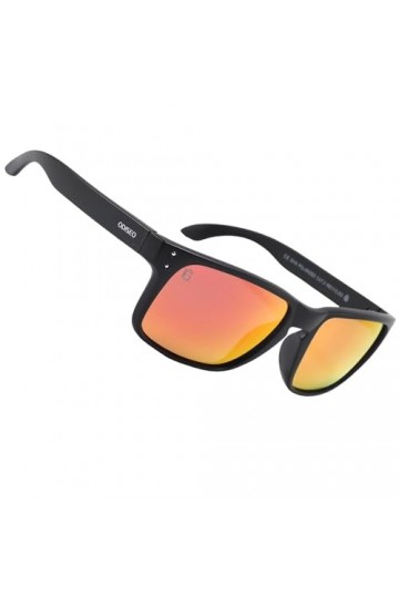 Odiseo Eyewear Triton Lava Lunettes de cyclisme polarisées Protection UV400 Eco Chic Monture en plastique recyclé Océan Anti-