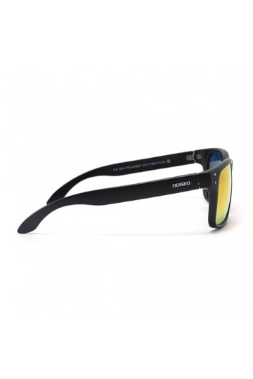 Odiseo Eyewear Triton Lava Lunettes de cyclisme polarisées Protection UV400 Eco Chic Monture en plastique recyclé Océan Anti-
