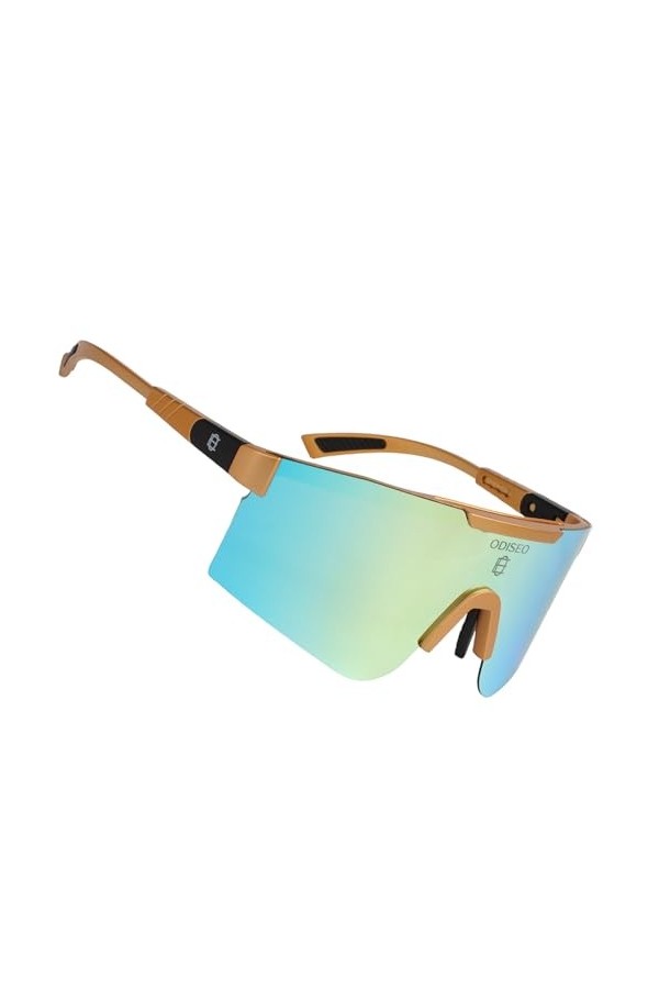 Odiseo Eyewear ATLAS Midas Lunettes de soleil de sport polarisées UV400 pour homme et femme Fixation flottante pour course à 