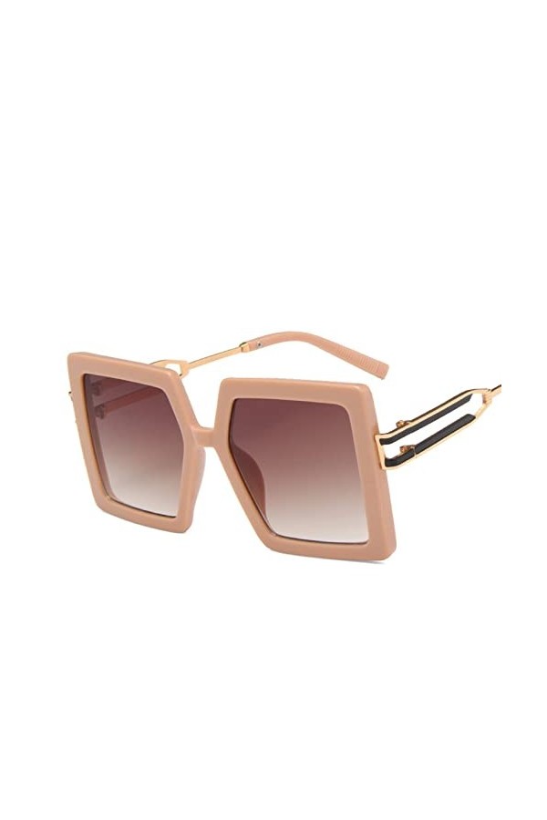 Lunettes de soleil carrées à grand cadre for vacances en plein air, for hommes et femmes, tendance, décontractées, UV400, cad