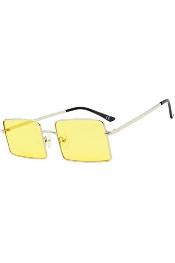 NIUASH Lunettes de Soleil polarisées Rouge Petites Lunettes de Soleil rectangulaires Femmes Design Cadre en métal Marron Noir