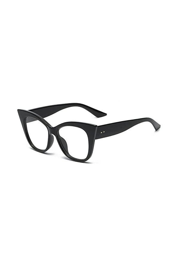 HPIRME Lunettes de soleil œil de chat femmes lunettes de soleil dégradées dames UV400, C6Black, taille unique