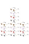 NUOLUX 12Pcs Props Shopping S Party Hommes Monture de Lunettes en Métal Forme en Forme de Mode Accessoire Lunettes Multicolor