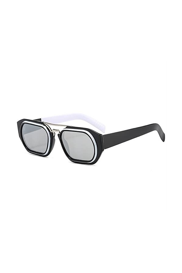 HCHES Lunettes de soleil carrées femmes Vintage grand cadre nuances hommes De Sol lunettes de soleil UV400 lunettes rectangul