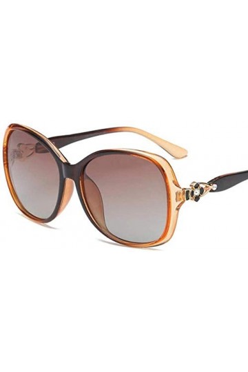 NIUASH Lunettes de Soleil polarisées Lunettes de Soleil Femmes polarisées élégantes Strass Dames Lunettes de Soleil Femme Con