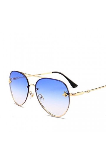 NIUASH Lunettes de Soleil polarisées Pilote Aviation Lunettes de Soleil dégradé Noir Marron Lunettes de Soleil Femmes Nuances