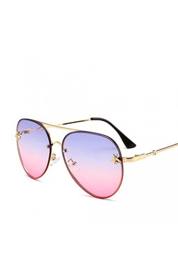 NIUASH Lunettes de Soleil polarisées Pilote Aviation Lunettes de Soleil dégradé Noir Marron Lunettes de Soleil Femmes Nuances