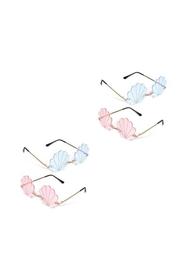 SHERCHPRY 8 Paires De Lunettes De Soleil Lunettes Sans Cadre De Fête Décorations De Fête Hippie Lunettes De Plage Lunettes De