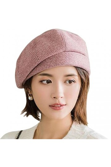 WANYIG Béret Chapeau Femme Style Coréen Slouchy Français Bérets Bérets Robe Bonnet Chapeau dhiver pour Les Femmes Vin Rouge 