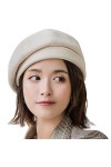 WANYIG Béret Chapeau Femme Style Coréen Slouchy Français Bérets Bérets Robe Bonnet Chapeau dhiver pour Les Femmes Vin Rouge 
