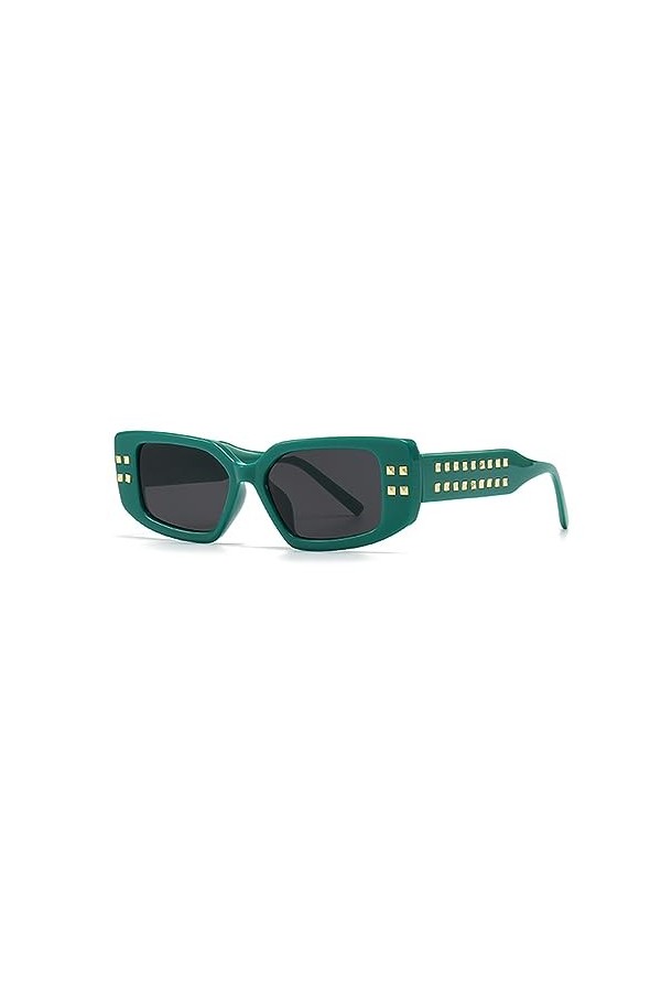 HPIRME lunettes de soleil carrées femme pour femmes vert orange noir lunettes de soleil rétro uv400 hommes accessoires dété