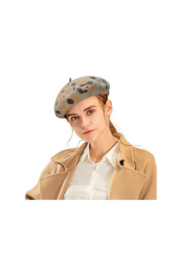 DEBAIJIA Dame Chapeau Béret Hiver Chaud Femme Bouchon La Laine Octogonal Casquette Filles Classique Artiste Français Automne 