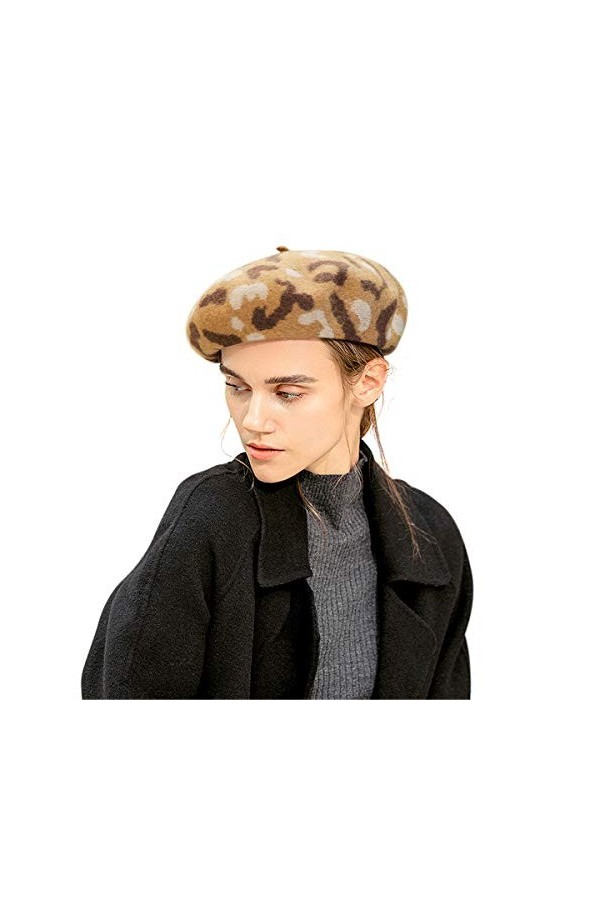 DEBAIJIA Dame Chapeau Béret Hiver Chaud Femme Bouchon La Laine Octogonal Casquette Filles Classique Artiste Français Automne 
