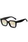 EkeNoz Lunettes de Soleil UV400 à Monture carrée for Femmes, Grande Monture, for Vacances en Plein air, Tendance, Cadeau Col