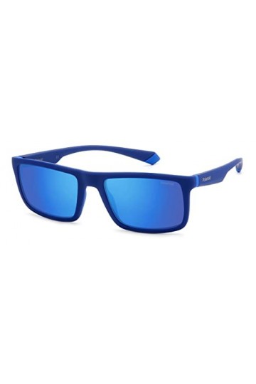 Polaroid PLD 2134/s Sunglasses, ZX9/5X Blue Azure, 56 Unisex