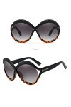 Dollger Lunettes de soleil à grand cadre pour femme - Protection UV - Lunettes creuses sculptées pour photographie, voyage, c