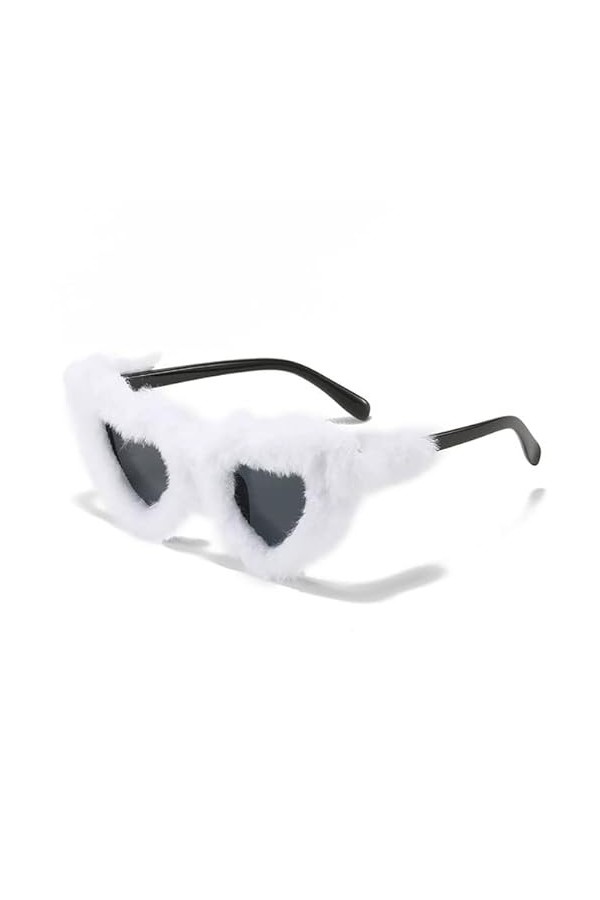 Lunettes de soleil à la mode Lunettes de soleil polarisées Lunettes de soleil for femmes Lunettes de soleil décor en peluche 