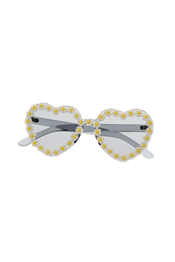 SOIMISS 4 Pièces Lunettes De Soleil Coeur Lunettes De Soleil De Quai Pour Femmes Lunettes De Soleil Femme Tendance Lunettes D