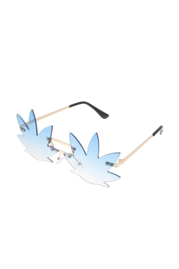 TENDYCOCO 4 Pièces Lunettes De Soleil Irrégulières Lunettes Sans Monture Lunettes De Festival Lunettes De Soleil Rave Party L