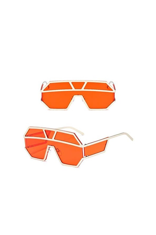 NIUASH Lunettes de Soleil polarisées Lunettes de Soleil irrégulières surdimensionnées Oculos De Sol Feminino Femmes Lunettes