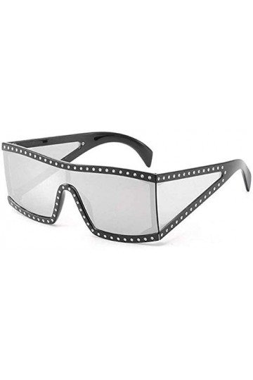 NIUASH Lunettes de Soleil polarisées Lunettes de Soleil Unisexes carrées Italiennes pour Femmes Lunettes de Soleil à revêteme