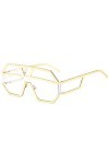 NIUASH Lunettes de Soleil polarisées Lunettes de Soleil irrégulières surdimensionnées Oculos De Sol Feminino Femmes Lunettes 