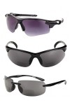 The Allstars Lot de 3 paires de lunettes de soleil bifocales pour homme et femme, noir/noir, M