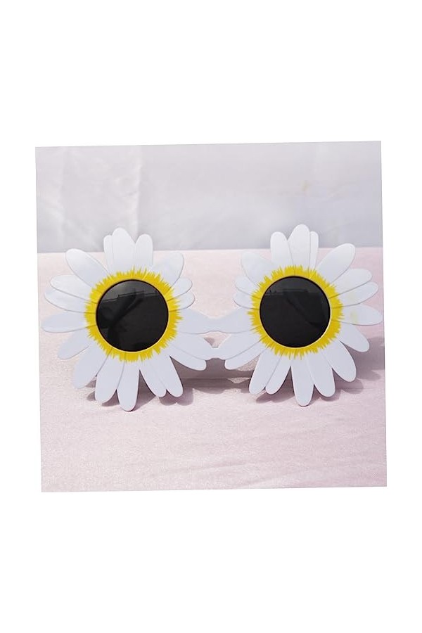 ERINGOGO 20 Pièces Lunettes De Tournesol Lunettes De Soleil Rondes Pour Lunettes De Soleil Fleur De Marguerite Lunettes De Ma