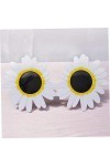 ERINGOGO 20 Pièces Lunettes De Tournesol Lunettes De Soleil Rondes Pour Lunettes De Soleil Fleur De Marguerite Lunettes De Ma