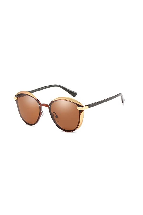 HCHES Lunettes de soleil pour femmes œil de chat luxe femmes hommes conduite nuances femme lunettes de soleil polarisées Vint