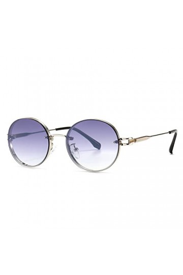 HCHES Lunettes de soleil ovales rétro Lunettes de soleil de style femme haut de gamme Lunettes de soleil tendance polyvalente