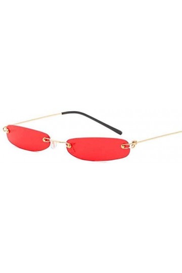 NIUASH Lunettes de Soleil polarisées Petites Lunettes de Soleil Srip Femmes Hommes Lunettes de Soleil sans Cadre pour Dames O